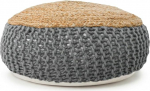 HAPPERS Jute Cotton Viure Bean Bag Footstool Ottoman Eksklusiivne disain koos t&auml;idisega