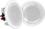 pyle Pair of 8 inch Bluetooth Flush-Mounted Wall in Ceiling 2-Way Universal Home Speaker System Spring Loaded Quick Connections Polypropylene Cone Polymer Tweeter Stereo Sound 250 Watt