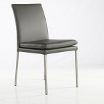 SIX Ricco nahast s&ouml;&ouml;gitooli lehmanahk Hall roostevaba teras