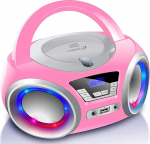 Kaasaskantav CD m&auml;ngija Boombox CD/CD-R USB FM raadio AUX-In k&otilde;rvaklapipesa CD m&auml;ngija LED Disco tuled Laste raadio CD raadio CD raadio CD raadio Stereo kompaktne s&uuml;steem