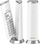 Panasonic juhtmeta DECT-telefon KX-TGK212JTW 1,5" LCD taustavalgustusega valge helinate soovimatuid k&otilde;nesid Eco ja Eco Plus valge