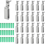 hankekaart 25 St&uuml;ck Lichterketten-Aufh&auml;nger-Haken, LED-Lichtstreifenhalter f&uuml;r 8 x 25 mm breite Streifen, Edelstahl-Kordel-Organizer zum Aufh&auml;ngen von Weihnachtslicht-Wand-Kabel-Lichterketten