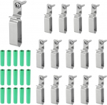 hankekaart 15 St&uuml;ck Lichterketten-Aufh&auml;nger-Haken, LED-Lichtstreifenhalter f&uuml;r 8 x 25 mm breite Streifen, Edelstahl-Kordel-Organizer zum Aufh&auml;ngen von Weihnachtslicht-Wand-Kabel-Lichterketten