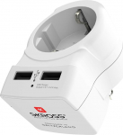 Skross 'Protective Contact' Country Plug adapter valge &Uuml;ks suurus