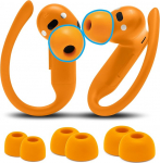 WC TipZ Powerbeats Pro 2 - Wicked Cushions'i Beats Powerbeats Pro 2 k&otilde;rvaklappidega &uuml;hilduvad m&auml;luvahust k&otilde;rvaklapid | Parem mugavus, turvaline istuvus ja m&uuml;raisolatsioon | oranž