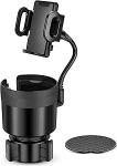 Auto tassihoidja, telefonihoidja, universaalne reguleeritav mobiiltelefoni tassihoidja laiendaja autole, sobib k&otilde;igile nutitelefonidele 4-7 tolli, enamik pudeleid 567-1.2L, must