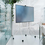 Pjedestaal Moon PRO TV Stand Rollable for Screen 40 kuni 75 tolli mobiilne teleri stend koos ratastega konverentsiruumi messi n&auml;itus TV Trolley Professional TV Roll Stand (beež)