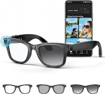 Mingtawn AI Smart Glasses 4K HD kaamera, 270mAh 800W raputusvastased kaameraklaasid videosalvestusega, topeltmikrofon, samaaegne t&otilde;lge / GPT objektiivi tuvastamine, (fotokroomsed l&auml;&auml;tsed)