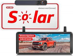 P&auml;ikesepoolne tagurduskaamera juhtmevaba: 2 minutit paigaldamist 7,2-tolline 1080P HD monitor koos DVR salvestusega Double antennid Stabiilne pilt IP69K veekindel tagurduskaamerad auto veoauto haagissuvila matkaautole