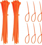 YELARXI Kabelbinder aus Kunststoff, selbstsichernd, 20,3 cm, passend f&uuml;r Zuhause, Garten, B&uuml;ro, Werkstatt, Reisen - (1000 St&uuml;ck, Orange)