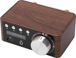 Okuyonic HiFi digitaalne v&otilde;imendi Traadita &uuml;lekanne Mini Bluetooth 5.0 v&otilde;imsusv&otilde;imendi DC9V-24V Wood Grain Multiple Format dekodeerimine USB sisendiga koduteatri jaoks