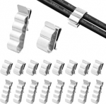 60 tk h&otilde;bedane fotogalvaaniline klamber, kaabliklambrid, kaablikinnitus, 50 x 6 ruutu, 2 juhtmeklambrit, 10 x 4 x 4 ruutu juhtmeklambrid, kaablijuhtimine, fotogalvaaniliste kaablite paigutamiseks