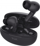 Trust Yavi In Ear Bluetooth Kopfh&ouml;rer mit 2 ENC Noise Cancelling Mikrofone, 23H Spielzeit, 85% Recyclingkunststoff, K&otilde;rvaklapid Ohrh&ouml;rer Kopfh&ouml;rer Kabellos Bluetooth iPhone Android iOS - Schwarz