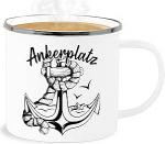 Shirtracer Email tinamruud - Statement - Ankrupaik ankruga ja paberpaadiga - 300 ml - valge h&otilde;be - Statements motiiviga