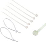 TERF korduvkasutatavad valged kaablipaelad, 370mm x 4.8mm, vastupidav nailon, eemaldatav, reguleeritav, kaablipaelad, plastist paelad koju, kontorisse, aeda, garaaži, t&ouml;&ouml;kotta, DIY, 50 tk.