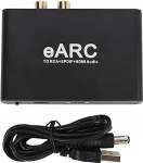 EARC ARC heli ekstraktor, HDMI EARC/ARC heli ekstraktor/adapter, HDMI -EARC/ARC to R/L ja 3,5 mm audiomuundur HDTV Soundbar k&otilde;lariv&otilde;imendi jaoks