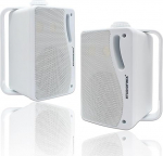 STUDIOFINIX v&auml;ljas Bluetooth-k&otilde;larid - 3,5-tolline paar 3-Way 200 W, seinale paigaldatav veekindel merek&otilde;lar, raskev&otilde;imeline grill, sobib koju, paati, terrassile (valge)