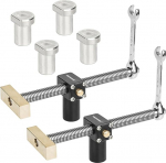 TOOLCOOL 2 Pack Bench Dog Clamp 20 mm Dog Hole Clamps Woodworking MFT Table Workbench Accessories Quick Clamping and Releasing