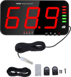 13-tolline suur LED digitaalne helitaseme m&otilde;&otilde;tja 30 dB - 130 dB detsibellim&otilde;&otilde;tja DC5V 1A Micro USB digitaalne detsibellim&otilde;&otilde;tja koos h&auml;irega, dB m&otilde;&otilde;tja klasside ruumi stuudio jaoks Kodutehas