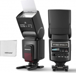 NEEWER TT560 Speedlite v&auml;lk, mis &uuml;hildub Canon Sony Nikon Panasonic Olympus Pentaxi ja teiste DSLR-idega, stuudiovalguse digitaalse kaamera kiirvalgusti koos standardse kuuma kinga, mini statiivi, puhastuslapi ja kotiga.