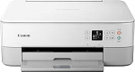 Canon PIXMA TS5351a WH Printer v&auml;rviline tindiprinteriga multifunktsionaalne seade DIN A4 (skanner, koopiamasin, OLED, 4800 x 1200 dpi, USB, WLAN, kahepoolne printimine, 2 paberis&ouml;&ouml;tjat), valge