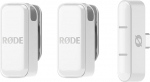 R&Oslash;DE Wireless Micro - kompaktne juhtmevaba mikrofon, kaks mikrofoni koos laadimiskohvriga nutitelefoni sisu loomiseks - USB-C, valge