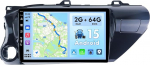 10 IPS 2G + 64G Android 15 autoraadio Toyota Hilux Pick Up AN120 2015-2020 - CarPlay + Android Car + tugikaamera/GPS DAB/roolijuhtimine/peegelLink/BT/RDS