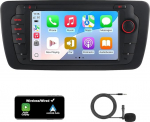 Raadio Seat Ibiza 2009-2013 Raadio juhtmevaba CarPlay Androidi autostereo puuteekraaniga BT FM/RDS raadio USB mikrofoniga