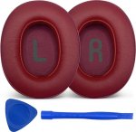 Asendatavad k&otilde;rvapadjad JBL Tune 700 (700BT)/710 (710BT)/720 (720BT)/750 (750BT,750BTNC)/760 (760NC) k&otilde;rvaklappidele Pehmema m&uuml;raisolatsiooni vahuga k&otilde;rvapadjad (punane)