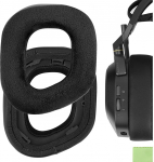 Geekria Comfort Hybrid Velour asendusk&otilde;rvapadjad Corsair HS80 RGB traadita k&otilde;rvaklappidele k&otilde;rvapadjad k&otilde;rvakomplektide k&otilde;rvakuppide remonditarvikud (must)