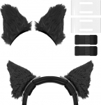 Geekria Nova Kopfh&ouml;rer-Abstandshalter + Katzenohren-Aufsatz, kompatibel mit Razer, JBL, Plantronics, Sennheiser, Logitech, Hyperx, Corsair Kopfh&ouml;rer, einfache Selbstmontage, bequem und stilvoll