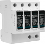 Heschen &uuml;lepingekaitseseade SPD, WR-T1T2-AC, 4P 275V, In 20KA, Iimp 7KA, t&uuml;&uuml;p T1+T2, tulekindel, madalpinge piiraja, 35 mm DIN r&ouml;&ouml;pale paigaldamine