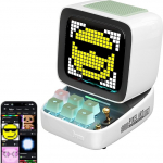 Divoom Ditoo Multifunktsionaalne Pixel Art LED Bluetooth k&otilde;lar, 256 programmeeritavat LED-paneeli koos peovalgusega, nutikas digitaalne lauakell, m&auml;ngude muusikakast, TF-kaardi ja raadio tugi, valge