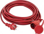 REV 0063169 Pikendus, v&auml;litingimustes kasutatav vetth&uuml;lgav pikenduskaabel IP44, 10 m 3500 W, punane