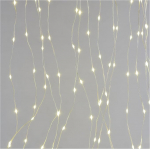 EMOS LED valguskardinad, 180 LED-dioodid Drop Fairy Lights, 1,7 m pikkune j&otilde;uluvalgustus + 3 m kaabel koos toiteallikaga, 8 valgusrežiimi, peodeks, j&otilde;uludeks, soe valge, IP44 sise- ja v&auml;listingimustesse