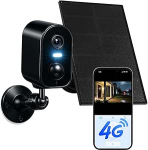 KKB 4G LTE v&auml;likaamera aku ja p&auml;ikesepaneeliga, integreeritud SIM-kaardiga - 2K valvekaamera ilma WiFi, traadita, v&auml;rvilise &ouml;&ouml;vaatega, 2-suunaline heli, PIR-tuvastus, IP65