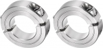 QUARKZMAN Pack of 2 Double Split Clamping Ring v&otilde;lli 1 tolli puur kaheosaline kinnitusr&otilde;ngas, 1-3/4 tolli v&auml;lisl&auml;bim&otilde;&otilde;t, 1/2 tolli laius, 304 roostevabast terasest kinnitusr&otilde;ngas, kruvi stiilis