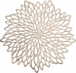 4/6/ 8PCS PVC Placemat -kompatibel mit Esstisch Hohlblock Coaster Pads Tisch Tisch Tischematen Hei&szlig;e St&auml;nder Tischtisch -Set Coasters Coasters Coasters (A Rose Gold,6PCS)