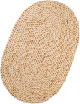 GALPADA Rustikales Gewebtes Platzset aus Getrocknetem Maisblatt Hitzebest&auml;ndig und rutschfest Oval 30x45cm Naturlicher Schutz f&uuml;r Esstisch im Alltag
