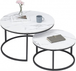 Nisttisch-Set - Modernes, rundes Design f&uuml;r Wohnzimmer oder Schlafzimmer, ideal f&uuml;r Heimdekoration und Bequemlichkeit