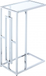 Convenience Concepts Town Square C Chrome 40cm Modern C kohvilaud Modernne elutoa k&uuml;ljelaud klaasist kroomiga