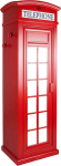 Dmora London telefonikastiga garderoobikapp 3 riiuli ja peegeluksega, Made in Italy, magamistoa garderoobikapp, 68 x 55 H215, punane