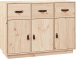 Tomostar Sideboard K&ouml;&ouml;giservituut Madal hoiukapp Elutuba 100x40x75cm Massiivne m&auml;nnipuit