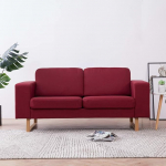 2-Sitzer-Sofa Diivan 2 Sitzer Loveseat Diivanid F&uuml;R Wohnzimmer Diivan Loveseats Stoff Weinrot