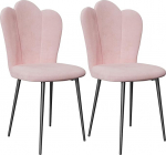 homewell 2 s&ouml;&ouml;gitooli komplekt Sametist k&ouml;&ouml;gitoolid Polsterdatud toolid s&ouml;&ouml;gituba k&ouml;&ouml;k magamistuba vastuv&otilde;tt 16,1 x 18,1 x 36 tolli (roosa)