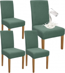Granbest Premium veekindel s&ouml;&ouml;gitoa toolikatted, komplekt 4, Stretch High Back Chair Covers, Slipcover s&ouml;&ouml;gitoa jaoks, eemaldatav tooli kaitse bankett, k&ouml;&ouml;k, partei (komplekt 4, Matcha).