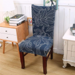DOTBUY toolikatted komplekt 1/4/6/10 Stretch s&ouml;&ouml;gitoa tooli kaitsekate Elastsed katted pulmade hotelli s&ouml;&ouml;gitooli kaunistamiseks (sinine leht, 10 tk)