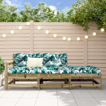 Modulares Gartensofa Kiefernholz als Garten-Ecksofa aus Massivholz Kiefer f&uuml;r die Terrasse mit massivem Kiefer Gartenm&ouml;bel Set in Latten-Design 3 STK.