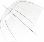 ThreeH Clear Bubble vihmavari Curved Handle Stabiilne l&auml;bipaistev plastist kuppel 8 Ribs Auto Open Stick vihmavari