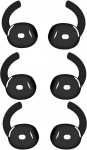 Asendusk&otilde;rvaklapid Airpods 4 jaoks, Ultra Thin Silicone Earbuds for Airpods 4, ei sobi laadimiskohvrisse (must) 3 paari:
